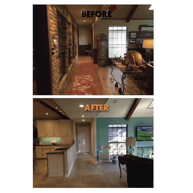 Before After Kitchen Opening